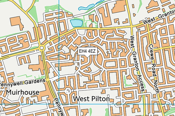 EH4 4EZ map - OS VectorMap District (Ordnance Survey) EH4 4EZ map - OS VectorMap District (Ordnance Survey)