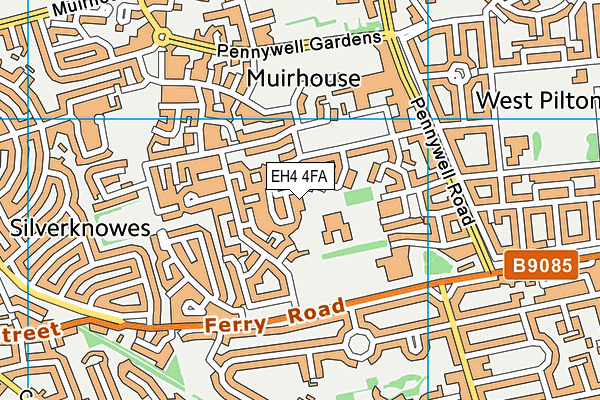 EH4 4FA map - OS VectorMap District (Ordnance Survey) EH4 4FA map - OS VectorMap District (Ordnance Survey)