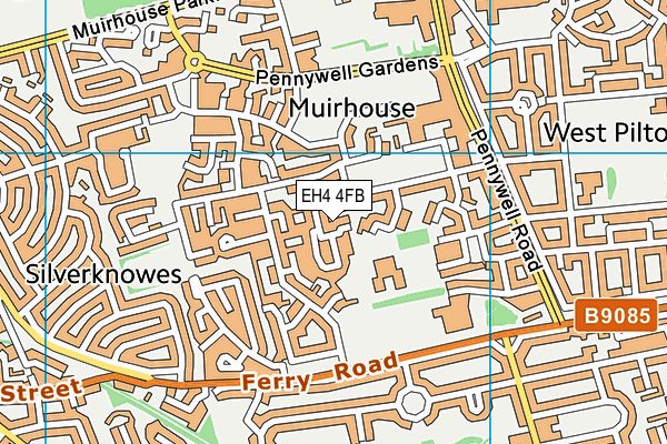 EH4 4FB map - OS VectorMap District (Ordnance Survey) EH4 4FB map - OS VectorMap District (Ordnance Survey)