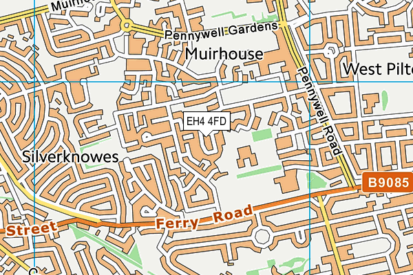 EH4 4FD map - OS VectorMap District (Ordnance Survey) EH4 4FD map - OS VectorMap District (Ordnance Survey)