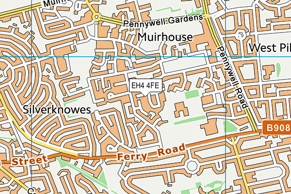 EH4 4FE map - OS VectorMap District (Ordnance Survey) EH4 4FE map - OS VectorMap District (Ordnance Survey)