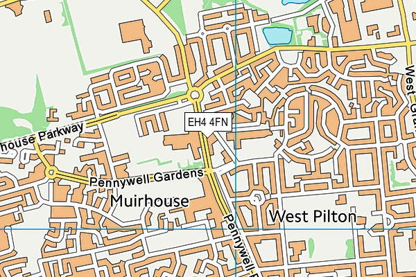 EH4 4FN map - OS VectorMap District (Ordnance Survey) EH4 4FN map - OS VectorMap District (Ordnance Survey)