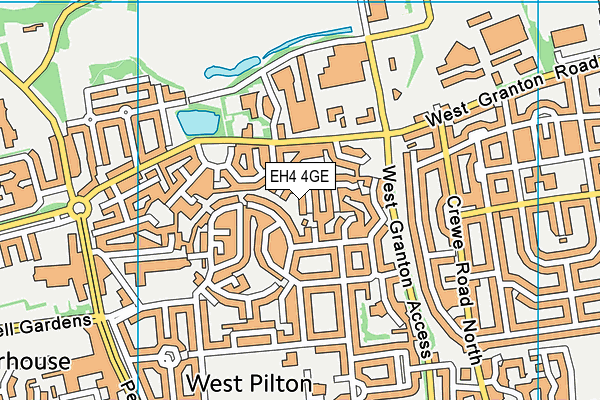 EH4 4GE map - OS VectorMap District (Ordnance Survey) EH4 4GE map - OS VectorMap District (Ordnance Survey)