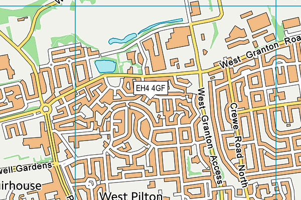 EH4 4GF map - OS VectorMap District (Ordnance Survey) EH4 4GF map - OS VectorMap District (Ordnance Survey)