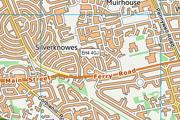 EH4 4GJ map - OS VectorMap District (Ordnance Survey) EH4 4GJ map - OS VectorMap District (Ordnance Survey)