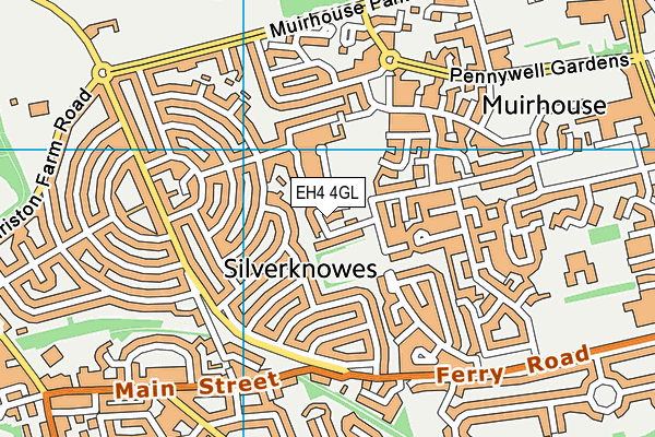 EH4 4GL map - OS VectorMap District (Ordnance Survey) EH4 4GL map - OS VectorMap District (Ordnance Survey)
