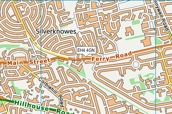 EH4 4GN map - OS VectorMap District (Ordnance Survey) EH4 4GN map - OS VectorMap District (Ordnance Survey)