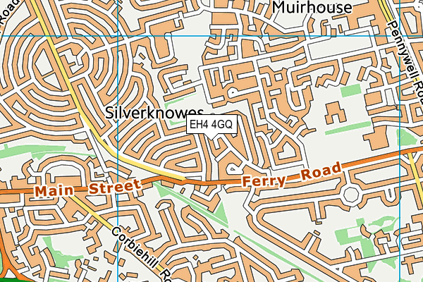 EH4 4GQ map - OS VectorMap District (Ordnance Survey) EH4 4GQ map - OS VectorMap District (Ordnance Survey)