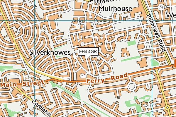 EH4 4GR map - OS VectorMap District (Ordnance Survey) EH4 4GR map - OS VectorMap District (Ordnance Survey)