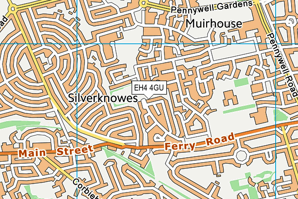 EH4 4GU map - OS VectorMap District (Ordnance Survey) EH4 4GU map - OS VectorMap District (Ordnance Survey)