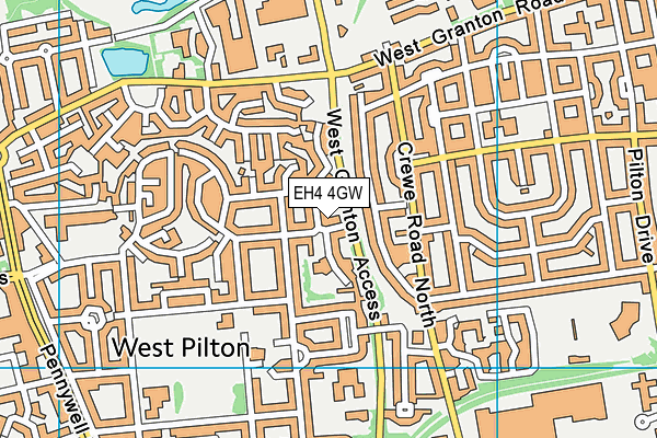 EH4 4GW map - OS VectorMap District (Ordnance Survey) EH4 4GW map - OS VectorMap District (Ordnance Survey)