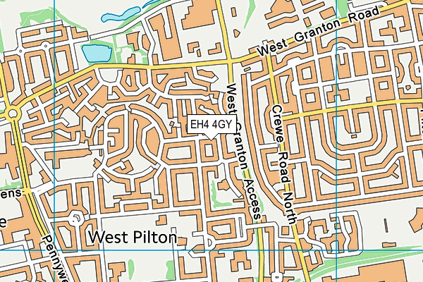 EH4 4GY map - OS VectorMap District (Ordnance Survey) EH4 4GY map - OS VectorMap District (Ordnance Survey)