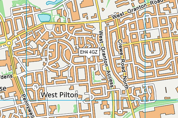 EH4 4GZ map - OS VectorMap District (Ordnance Survey) EH4 4GZ map - OS VectorMap District (Ordnance Survey)