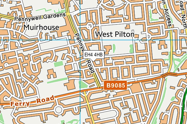 EH4 4HB map - OS VectorMap District (Ordnance Survey) EH4 4HB map - OS VectorMap District (Ordnance Survey)