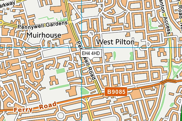 EH4 4HD map - OS VectorMap District (Ordnance Survey) EH4 4HD map - OS VectorMap District (Ordnance Survey)