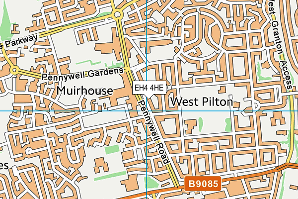 EH4 4HE map - OS VectorMap District (Ordnance Survey) EH4 4HE map - OS VectorMap District (Ordnance Survey)