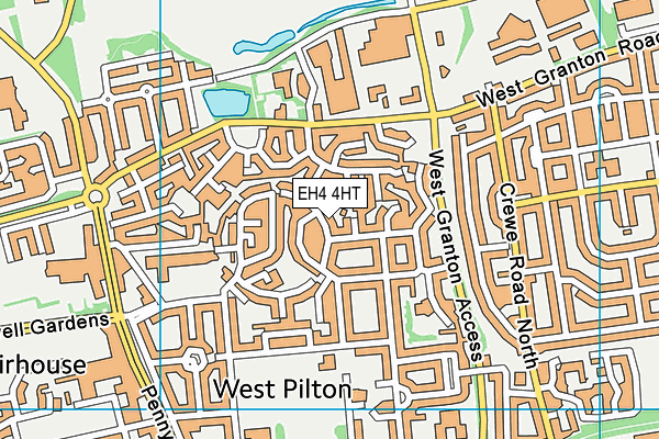 EH4 4HT map - OS VectorMap District (Ordnance Survey) EH4 4HT map - OS VectorMap District (Ordnance Survey)