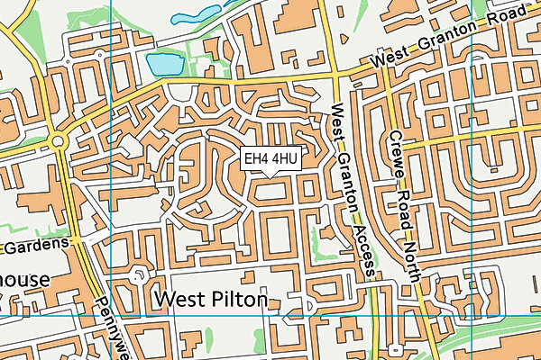 EH4 4HU map - OS VectorMap District (Ordnance Survey) EH4 4HU map - OS VectorMap District (Ordnance Survey)