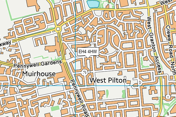 EH4 4HW map - OS VectorMap District (Ordnance Survey) EH4 4HW map - OS VectorMap District (Ordnance Survey)