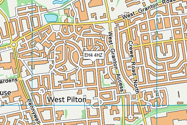 EH4 4HZ map - OS VectorMap District (Ordnance Survey) EH4 4HZ map - OS VectorMap District (Ordnance Survey)