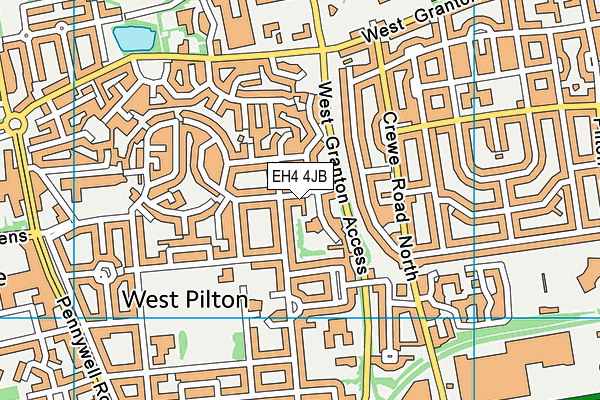 EH4 4JB map - OS VectorMap District (Ordnance Survey) EH4 4JB map - OS VectorMap District (Ordnance Survey)