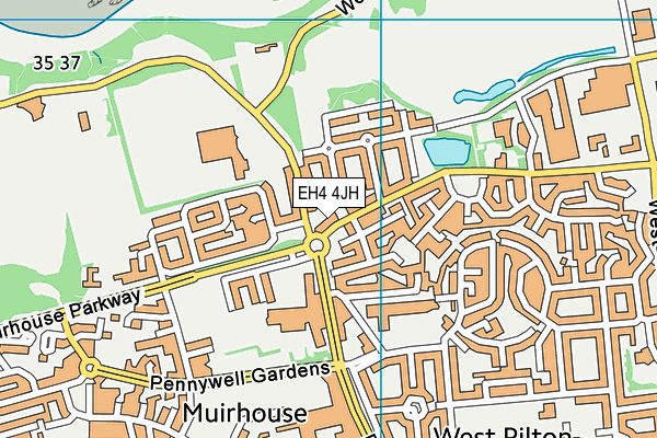EH4 4JH map - OS VectorMap District (Ordnance Survey) EH4 4JH map - OS VectorMap District (Ordnance Survey)