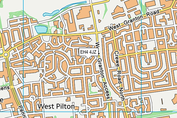 EH4 4JZ map - OS VectorMap District (Ordnance Survey) EH4 4JZ map - OS VectorMap District (Ordnance Survey)