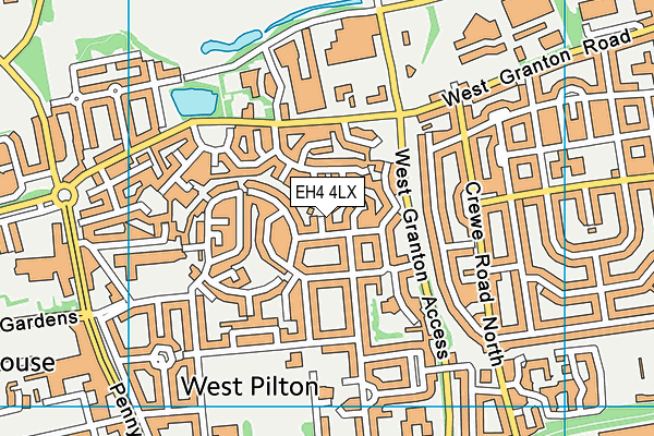 EH4 4LX map - OS VectorMap District (Ordnance Survey) EH4 4LX map - OS VectorMap District (Ordnance Survey)