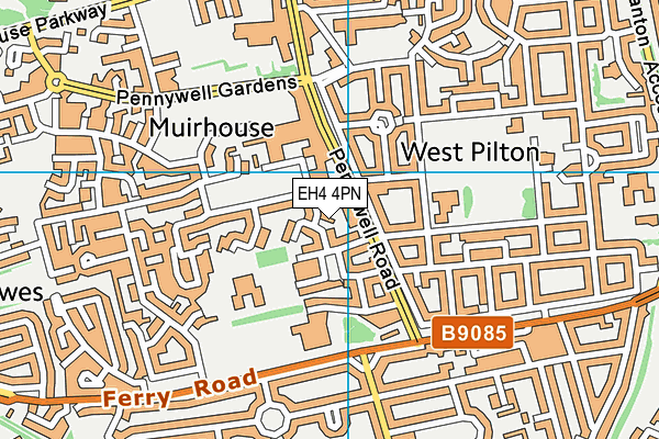 EH4 4PN map - OS VectorMap District (Ordnance Survey) EH4 4PN map - OS VectorMap District (Ordnance Survey)