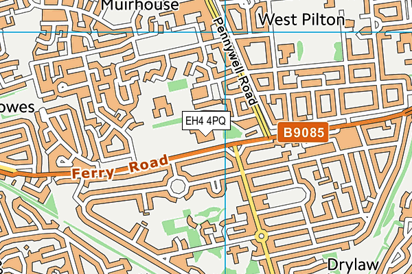 EH4 4PQ map - OS VectorMap District (Ordnance Survey) EH4 4PQ map - OS VectorMap District (Ordnance Survey)