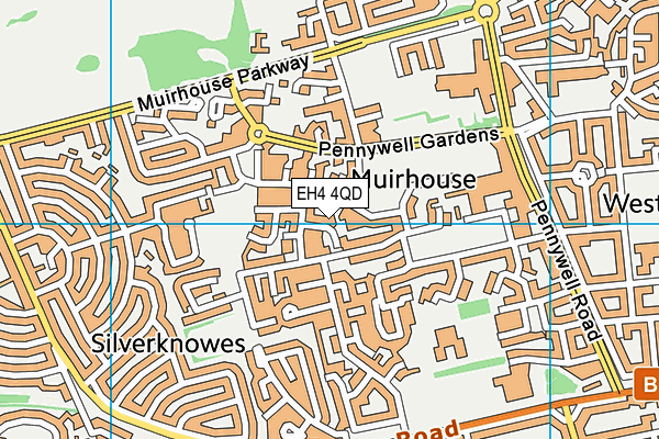 EH4 4QD map - OS VectorMap District (Ordnance Survey) EH4 4QD map - OS VectorMap District (Ordnance Survey)
