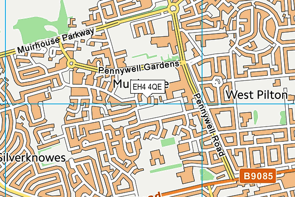 EH4 4QE map - OS VectorMap District (Ordnance Survey) EH4 4QE map - OS VectorMap District (Ordnance Survey)