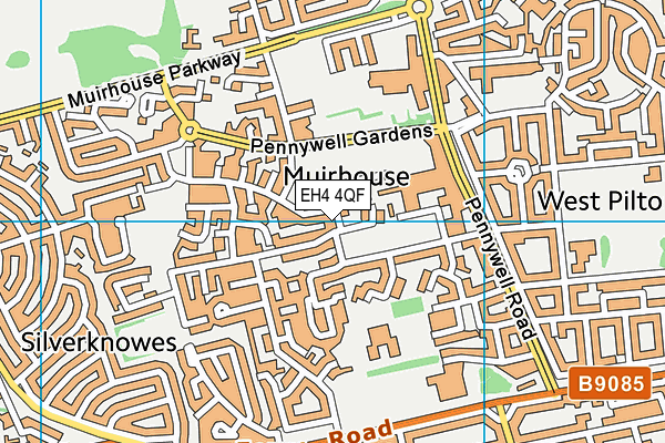 EH4 4QF map - OS VectorMap District (Ordnance Survey) EH4 4QF map - OS VectorMap District (Ordnance Survey)