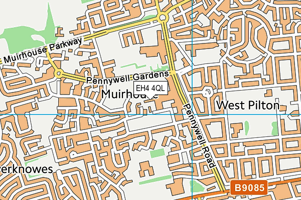 EH4 4QL map - OS VectorMap District (Ordnance Survey) EH4 4QL map - OS VectorMap District (Ordnance Survey)