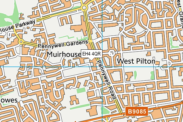 EH4 4QR map - OS VectorMap District (Ordnance Survey) EH4 4QR map - OS VectorMap District (Ordnance Survey)