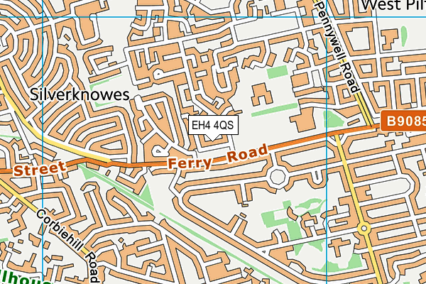 EH4 4QS map - OS VectorMap District (Ordnance Survey) EH4 4QS map - OS VectorMap District (Ordnance Survey)
