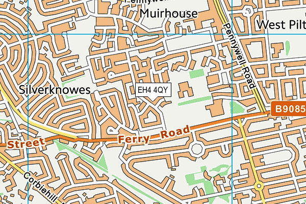 EH4 4QY map - OS VectorMap District (Ordnance Survey) EH4 4QY map - OS VectorMap District (Ordnance Survey)