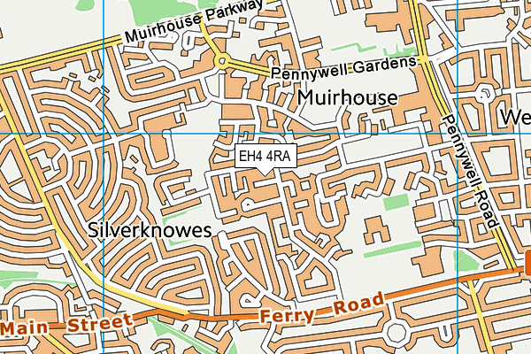 EH4 4RA map - OS VectorMap District (Ordnance Survey) EH4 4RA map - OS VectorMap District (Ordnance Survey)