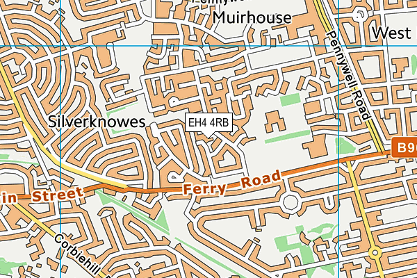 EH4 4RB map - OS VectorMap District (Ordnance Survey) EH4 4RB map - OS VectorMap District (Ordnance Survey)