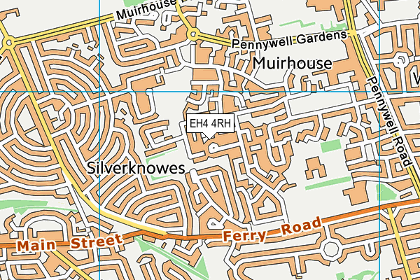 EH4 4RH map - OS VectorMap District (Ordnance Survey) EH4 4RH map - OS VectorMap District (Ordnance Survey)