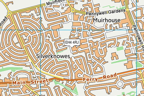 EH4 4RJ map - OS VectorMap District (Ordnance Survey) EH4 4RJ map - OS VectorMap District (Ordnance Survey)