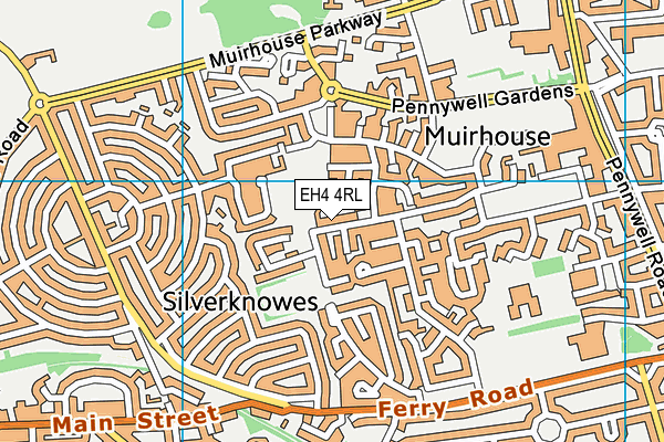 EH4 4RL map - OS VectorMap District (Ordnance Survey) EH4 4RL map - OS VectorMap District (Ordnance Survey)
