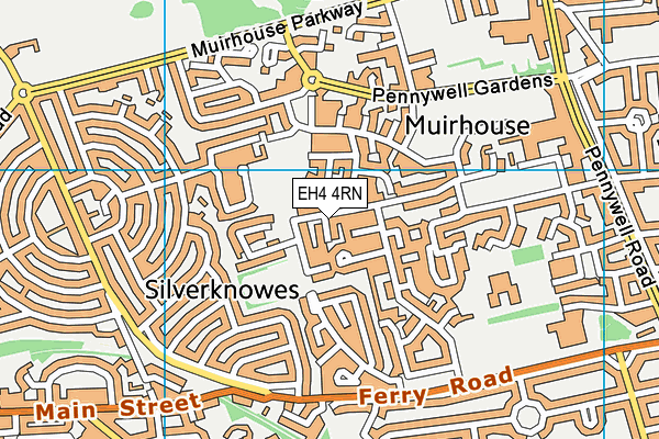 EH4 4RN map - OS VectorMap District (Ordnance Survey) EH4 4RN map - OS VectorMap District (Ordnance Survey)