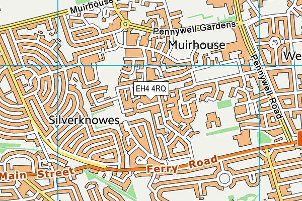 EH4 4RQ map - OS VectorMap District (Ordnance Survey) EH4 4RQ map - OS VectorMap District (Ordnance Survey)