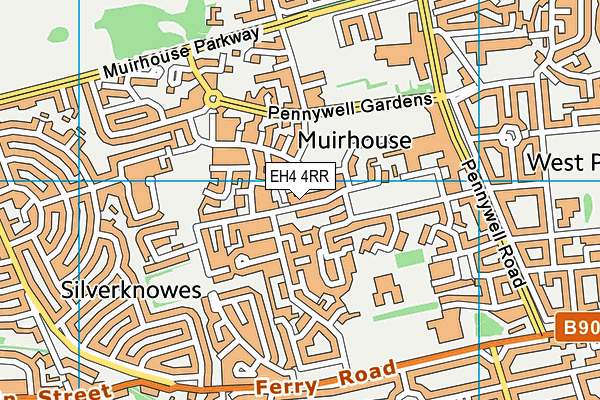 EH4 4RR map - OS VectorMap District (Ordnance Survey) EH4 4RR map - OS VectorMap District (Ordnance Survey)