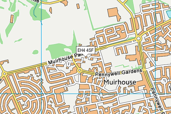 EH4 4SF map - OS VectorMap District (Ordnance Survey) EH4 4SF map - OS VectorMap District (Ordnance Survey)