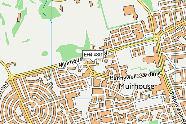 EH4 4SG map - OS VectorMap District (Ordnance Survey) EH4 4SG map - OS VectorMap District (Ordnance Survey)