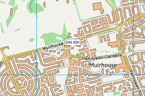 EH4 4SH map - OS VectorMap District (Ordnance Survey) EH4 4SH map - OS VectorMap District (Ordnance Survey)