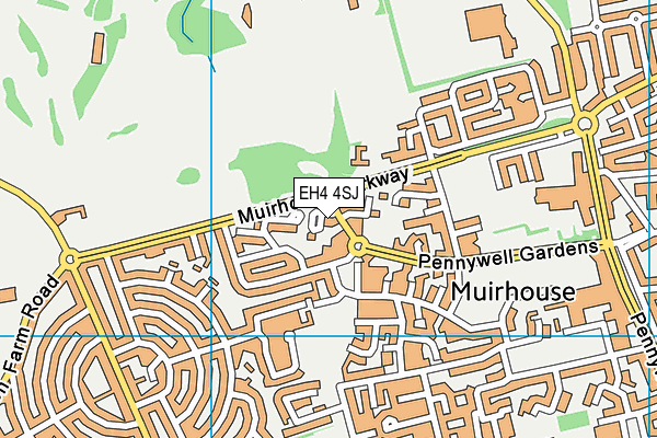 EH4 4SJ map - OS VectorMap District (Ordnance Survey) EH4 4SJ map - OS VectorMap District (Ordnance Survey)