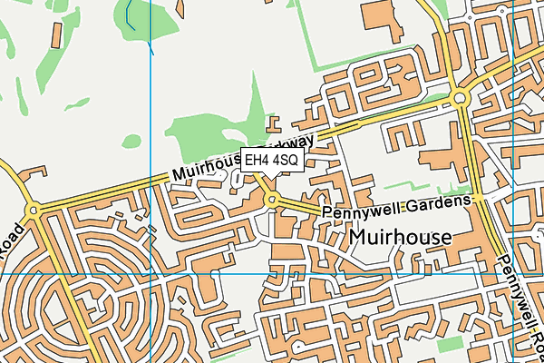EH4 4SQ map - OS VectorMap District (Ordnance Survey) EH4 4SQ map - OS VectorMap District (Ordnance Survey)